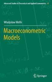 book Macroeconometric Models