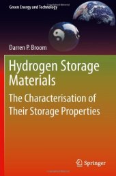 book Hydrogen Storage Materials: The Characterisation of Their Storage Properties