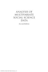 book Analysis of Multivariate Social Science Data, Second Edition