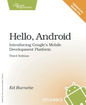 book Hello, Android: Introducing Google's Mobile Development Platform