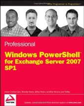 book Professional Windows PowerShell for Exchange Server 2007 Service Pack 1