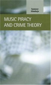 book Music Piracy and Crime Theory