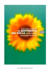 book Il sentimento del nulla