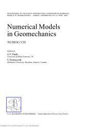 book Numerical Models in Geomechanics: Proceedings of the Tenth International Symposium on Numerical Models in Geomechanics (NUMOG X), Rhodes, Greece, 25-27 April 2007