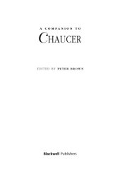 book A companion to Chaucer