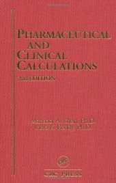 book Pharmaceutical and Clinical Calculations, 2nd Edition