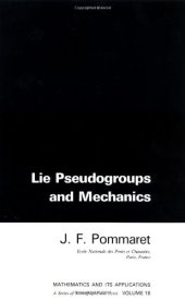 book Lie Pseudogroups and Mechanics