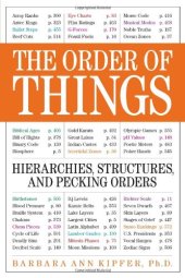 book The Order of Things: Hierarchies, Structures, and Pecking Orders