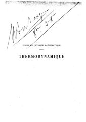 book Thermodynamique (Deuxième édition revue et corrigée)