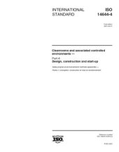 book ISO 14644-4:2001, Cleanrooms and associated controlled environments -- Part 4: Design, construction and start-up