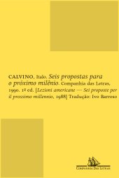 book Seis propostas para o próіximo milênio