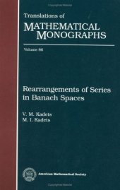 book Rearrangements of Series in Banach Spaces