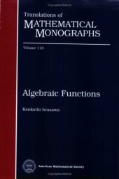 book Algebraic functions