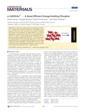 book alpha-SrNCN:Eu2+ - A Novel Efficient Orange-Emitting Phosphor