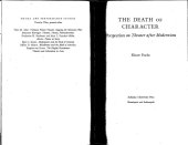 book The death of character : perspectives on theater after modernism