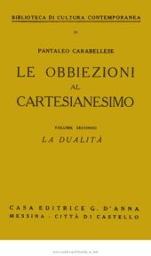 book Le obbiezioni al cartesianesimo. La dualità