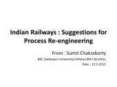 book Indian Railways : Suggestions for Process Re-engineering