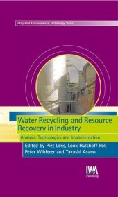 book Water Recycling and Resource Recovery in Industry: Analysis, Technologies and Implementation