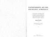 book Papyrusbriefe aus der frühesten Römerzeit