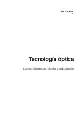 book Tecnología óptica; Lentes oftálmicas, diseño y adaptación