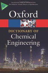 book A Dictionary of Chemical Engineering