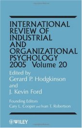 book International Review of Industrial and Organizational Psychology