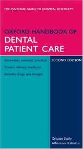 book Oxford Handbook of Dental Patient Care 