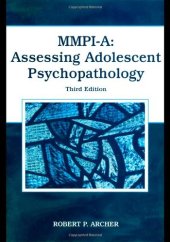 book MMPI. A Assessing Adolescent Psychopathology