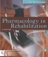 book Pharmacology in Rehabilitation Ciccone