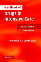 book Handbook of Drugs in Intensive Care. An A Z Guide