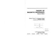 book Theory of Magnetic Resonance