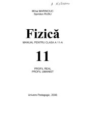 book Fizica Manual Pentru Clasa 11-A