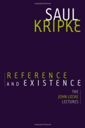 book Reference and Existence: The John Locke Lectures