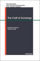 book The Craft of Sociology: Epistemological Preliminaries