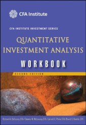 book Quantitative Investment Analysis Workbook