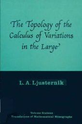 book Topology of the Calculus of Variations in the Large