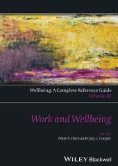 book Wellbeing: A Complete Reference Guide, Work and Wellbeing Volume III