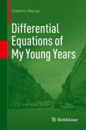 book Differential Equations of My Young Years