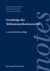 book Grundzüge des Telekommunikationsrechts