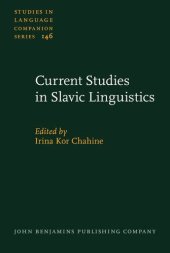 book Current Studies in Slavic Linguistics