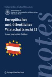 book Europäisches und öffentliches Wirtschaftsrecht II