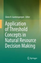 book Application of Threshold Concepts in Natural Resource Decision Making