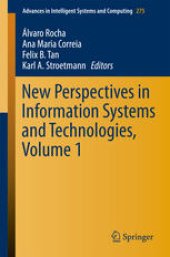 book New Perspectives in Information Systems and Technologies, Volume 1