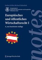 book Europäisches und öffentliches Wirtschaftsrecht I