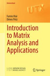 book Introduction to Matrix Analysis and Applications