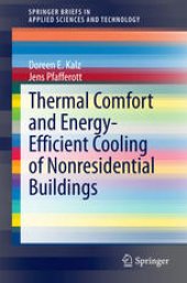 book Thermal Comfort and Energy-Efficient Cooling of Nonresidential Buildings