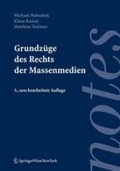 book Grundzüge des Rechts der Massenmedien