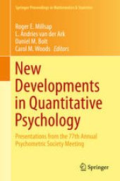 book New Developments in Quantitative Psychology: Presentations from the 77th Annual Psychometric Society Meeting