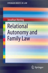 book Relational Autonomy and Family Law