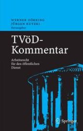 book TVöD — Kommentar: Arbeitsrecht für den öffentlichen Dienst